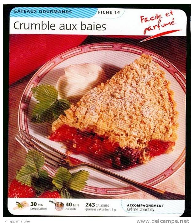 Fiche De Cuisine : Crumble Aux Baies - Cooking Recipes