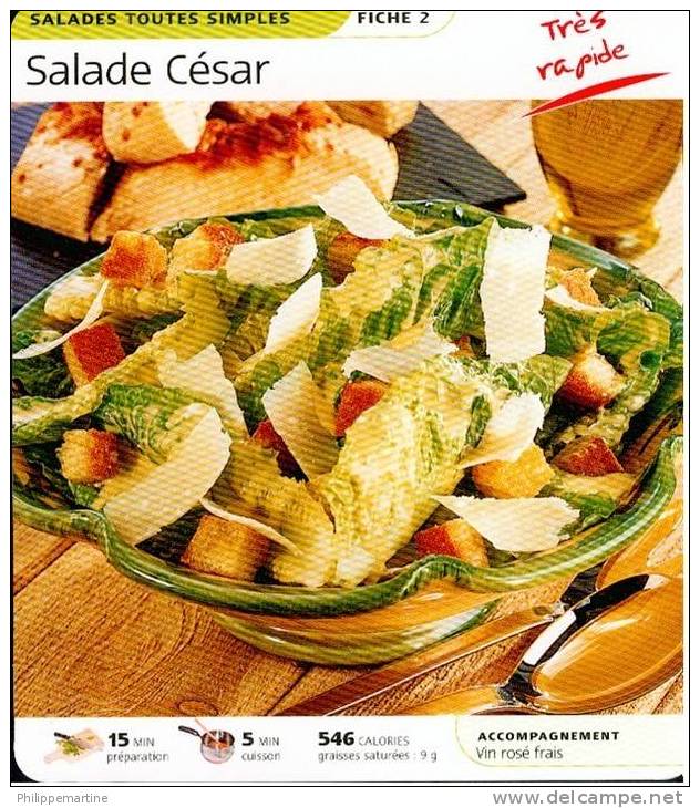 Fiche De Cuisine : Salade César - Recettes De Cuisine