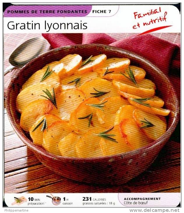 Fiche De Cuisine : Gratin Lyonnais - Küche & Rezepte