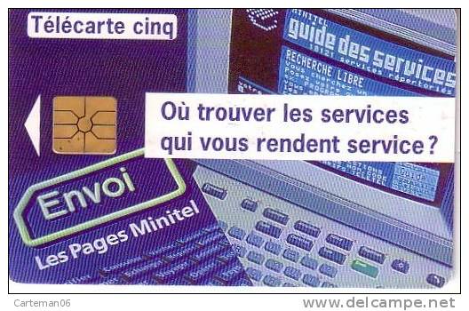 Télécarte - Envoi Les Pages Minitel- 5 Unités - 5 Unités