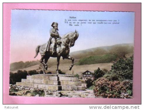 38 - ISERE - Laffrey - CPSM 12 - Statue De Napoleon / Hotel Du Bivouac - Ed Millard / CIM - Laffrey