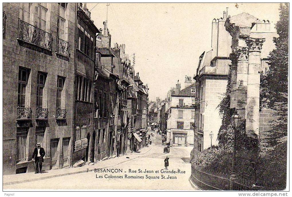 25 :Besançon : Rue St-Jean Et Grande-Rue - Besancon