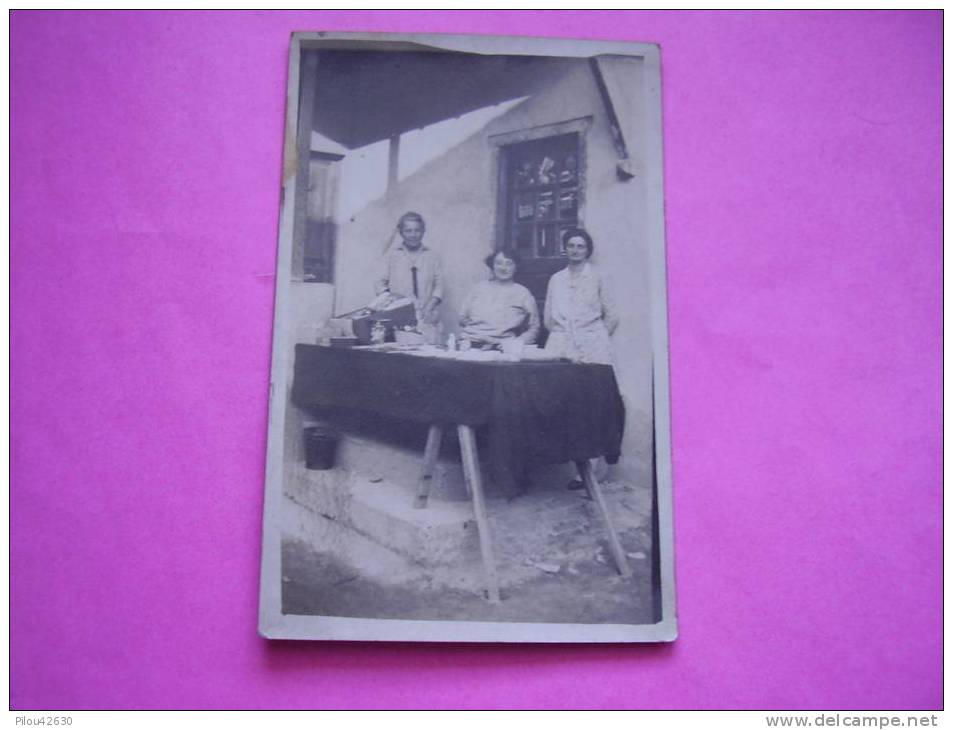 Carte Photo - Petit Commerce - Cartes Postales En Vitrine ? - Dans Lot De La Loire - Shops