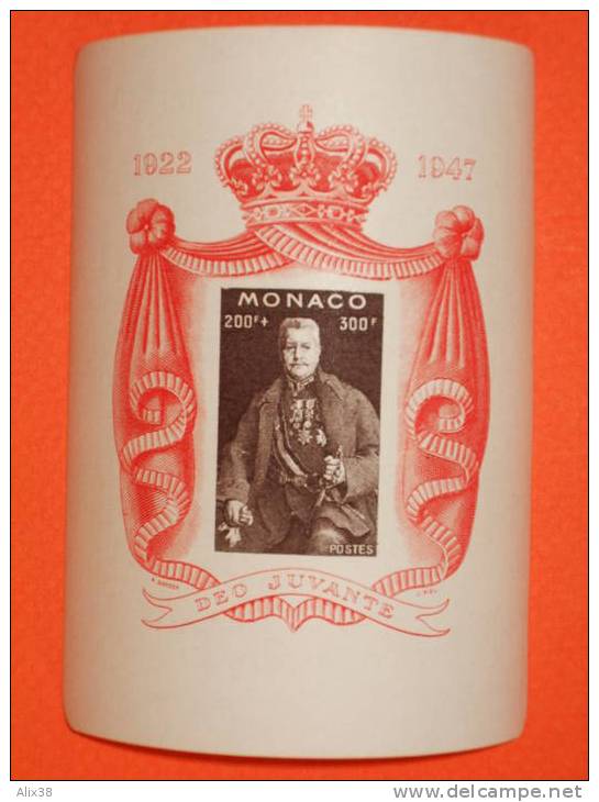 MONACO 1947 BLOC FEUILLET N°2. Neuf Avec Gomme D´origine, Sans Trace De Charnière. Louis II.  Superbe - Ungebraucht