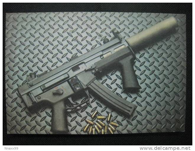 Submachine Gun - SMG II/MP-2000 Submachine Gun (Heckler & Koch Co., Germany), China Postcard - Ausrüstung