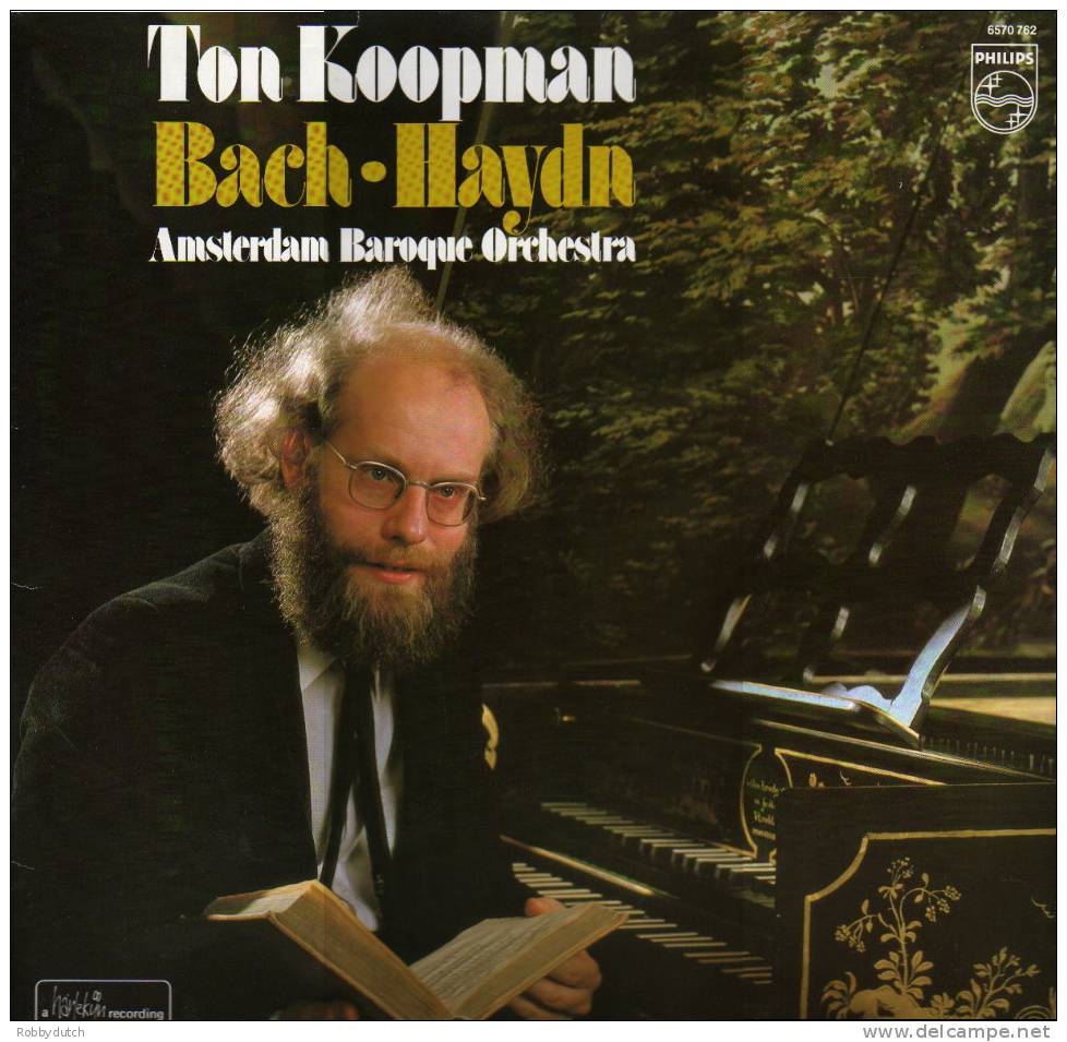 * LP *  TON KOOPMAN & AMSTERDAM BAROQUE ORCHESTRA - BACH - HAYDN (Holland 1981 Ex-!!!) - Classique