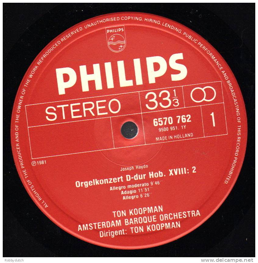 * LP *  TON KOOPMAN & AMSTERDAM BAROQUE ORCHESTRA - BACH - HAYDN (Holland 1981 Ex-!!!) - Klassiekers