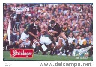 # NEW_ZEALAND NZ-A8 Steinlager - All Blacks 5 Gpt -sport,rugby-   Tres Bon Etat - Nouvelle-Zélande