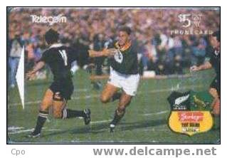 # NEW_ZEALAND NZ-A9 Steinlager Fullback Andr‚ Joubert 5 Gpt  -sport,rugby- Tres Bon Etat - Nouvelle-Zélande