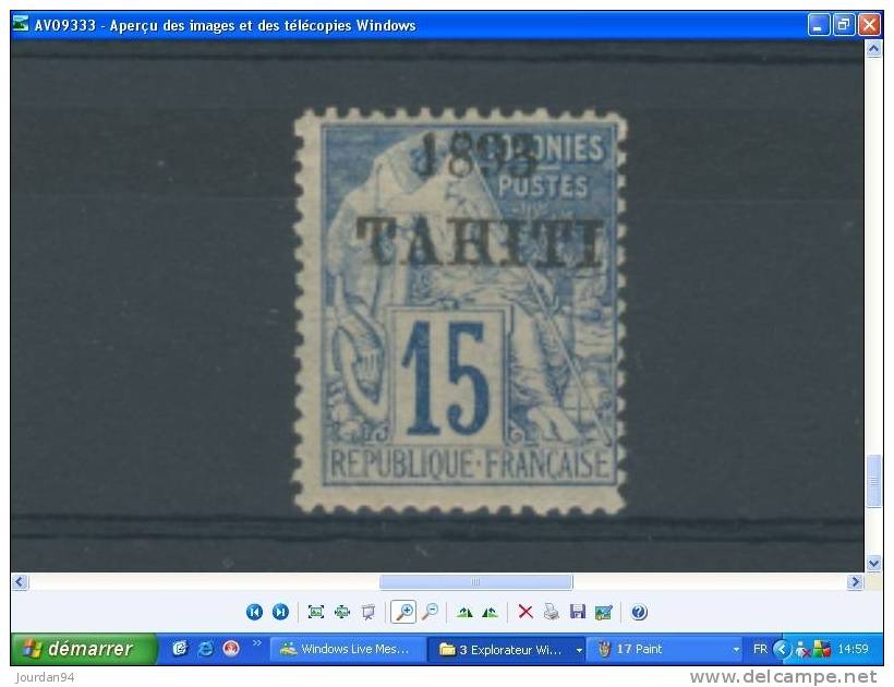 TAHITI     N°   24 - Unused Stamps