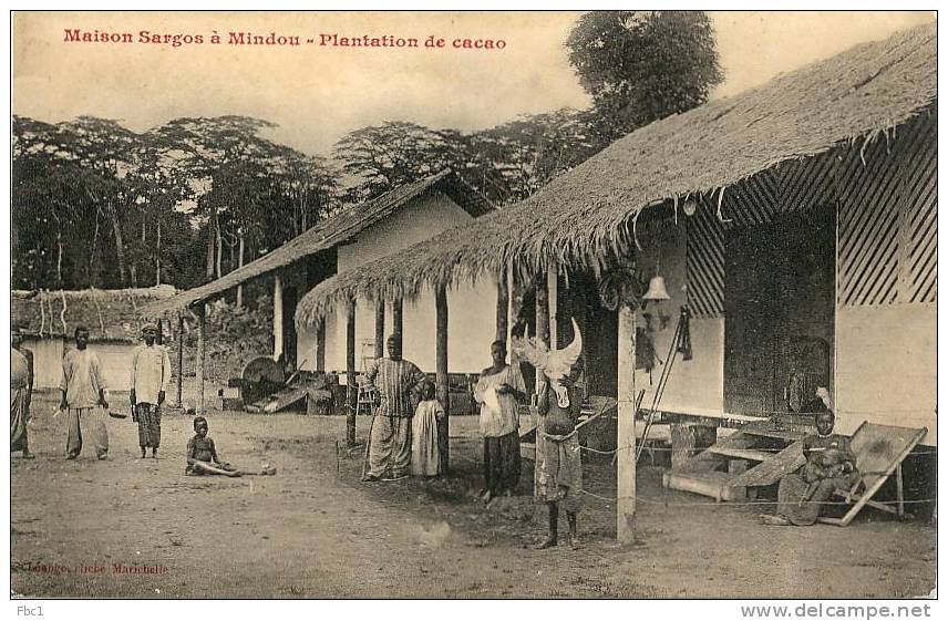 CPA: Centrafrique (?) Maison Sargos à Mindou - Plantation De Cacao - Central African Republic