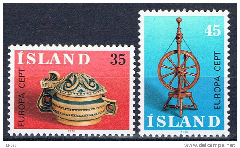 IS+ Island 1976 Mi 514-15** EUROPA - Ungebraucht