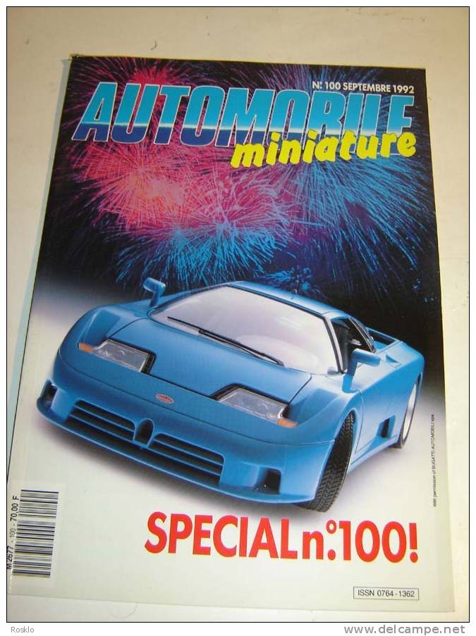 JOUET ANCIEN / AUTO MINIATURE / MENSUEL AUTOMOBILE MINIATURE N° 100 DE 1992   / TRES BEL  ETAT - Oud Speelgoed