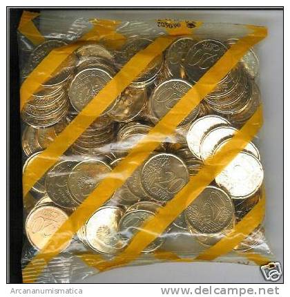 ESPAÑA / SPAIN  0,20€  1.999 1999  BOLSA  100 MONEDAS/COINS   SC/UNC - Spain