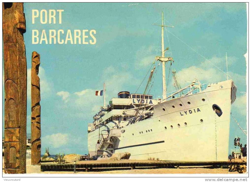 CPSM.  LE BARCARES. LE LYDIA " PAQUEBOT DES SABLES". DATEE 1979. - Port Barcares