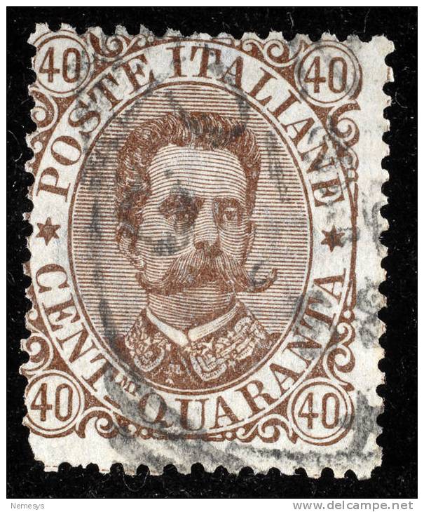 1889 REGNO 40C BRUNO SASS 45 - Oblitérés