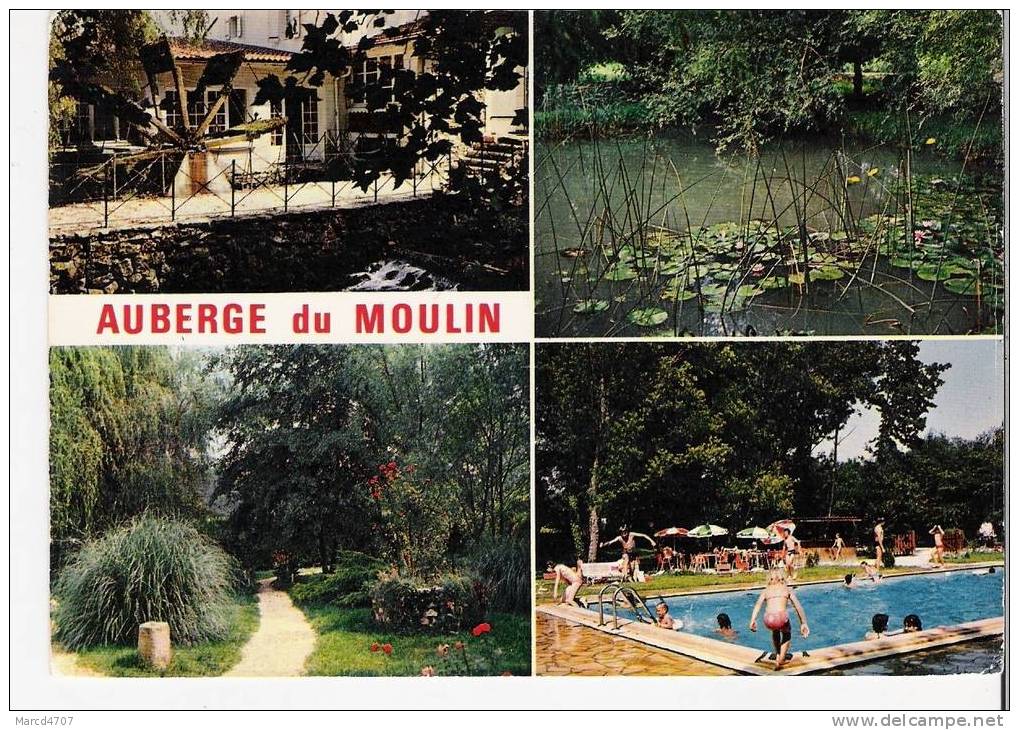 SAUJON 17 Auberge Du Moulin Editions La Cigogne Avec Timbre Recto Réal Photo - Saujon