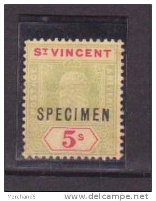 SAINT VINCENT.EDOUARD VII N°70 SPECIMEN - St.Vincent (1979-...)