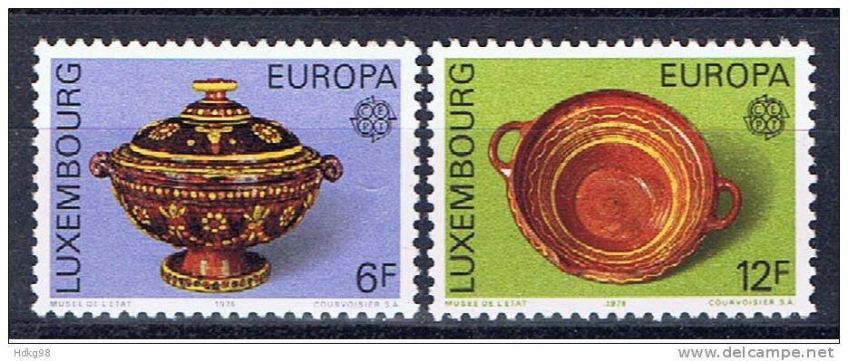 L Luxemburg 1976 Mi 928-29** EUROPA - Nuovi