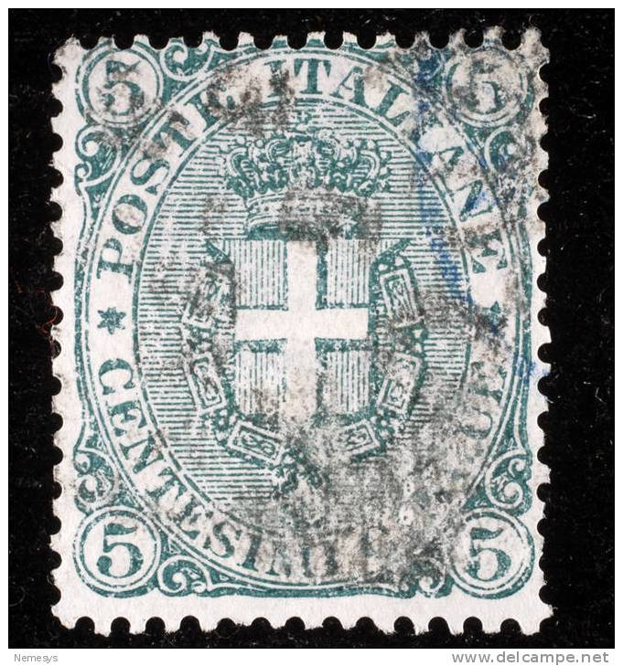 1891/1896 REGNO 5C VERDE SASS 59 - Gebraucht