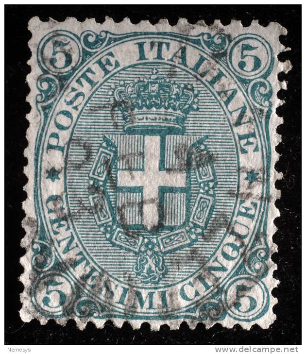 1891/1896 REGNO 5C VERDE SASS 59 - Gebraucht