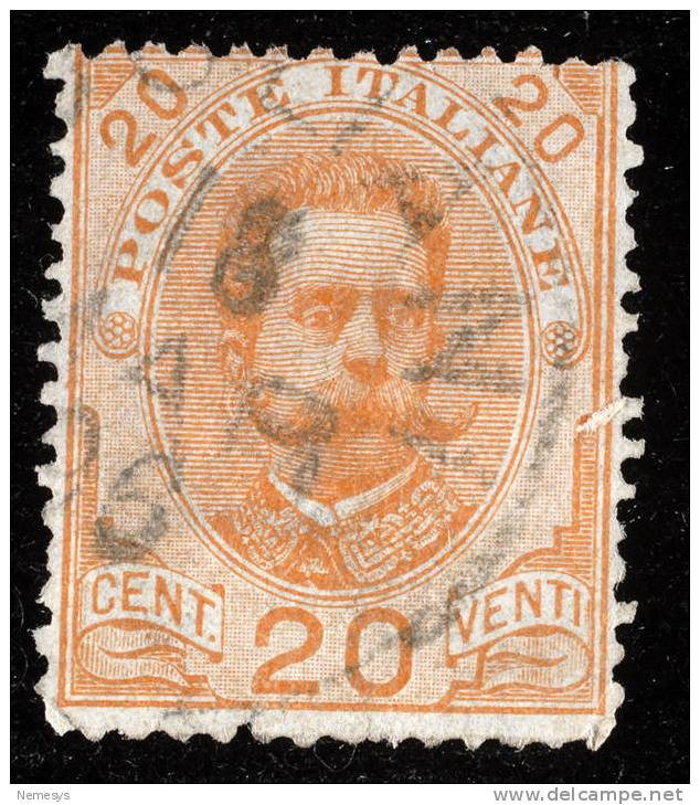 1891/1896 REGNO 20C ARANCIO SASS 61 - Gebraucht