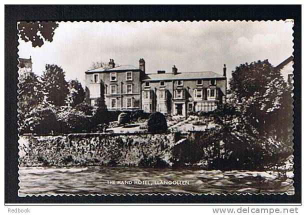 Real Photo Postcard The Hand Hotel Llangollen Denbighshire Wales -  Ref 360 - Denbighshire