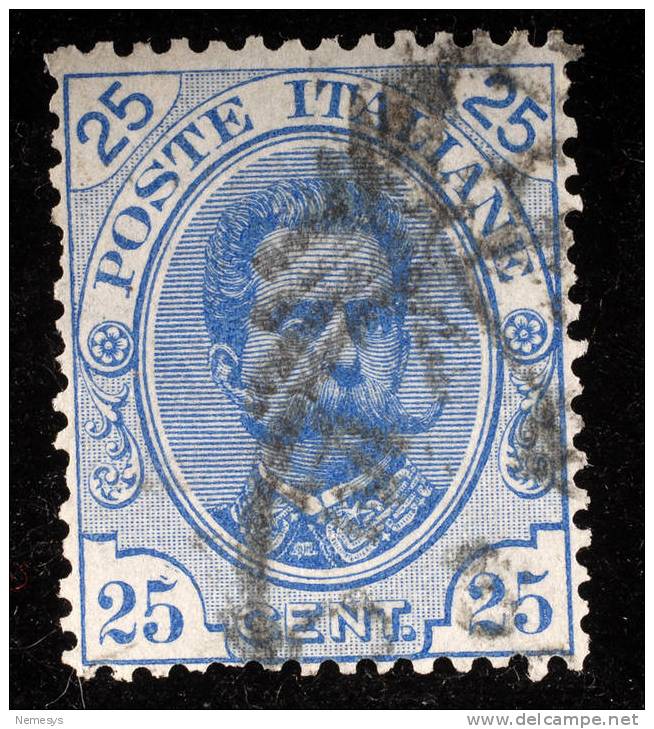 1891/1896 REGNO 25C AZZURRO SASS 62 - Gebraucht