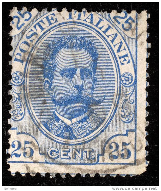 1891/1896 REGNO 25C AZZURRO SASS 62 - Gebraucht