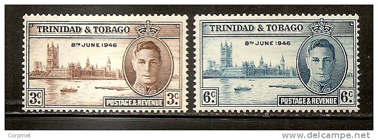 TRINIDAD & TOBAGO  - GRANDES SERIES - VICTOIRE - 1946 Yvert # 149/150 - MINT (H) - Trinidad Y Tobago (1962-...)