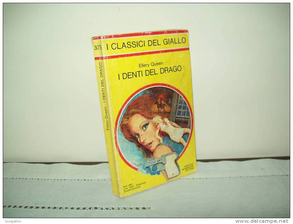 I Classici Del Giallo (Mondadori 1981) N. 375  "I Denti Del Drago" - Policíacos Y Suspenso