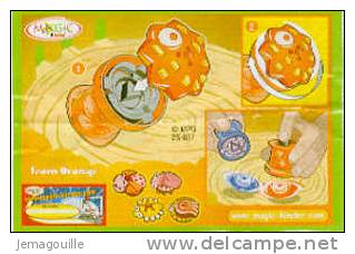 KINDER - 2S-037 - BUGS ACTION - PUNTU - Team Orange - Figurine Avec Bpz * - Monoblocs