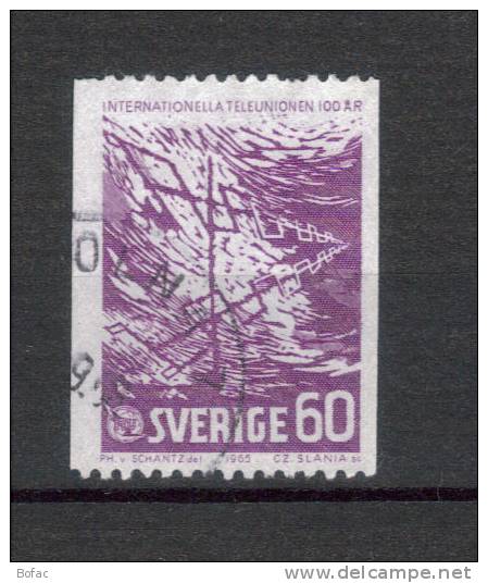 523  OBL  SUEDE  Y  &  T  "centenaire De Télécommunications"" - Used Stamps