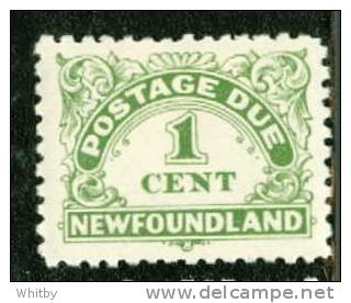 1939 Newfoundland 1 Cent Postage Due #J1 MLH - Fin De Catalogue (Back Of Book)