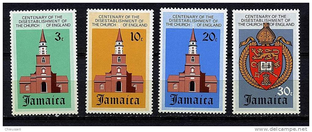 Jamaïque **  N° 337 à 340 - Cent. De La Séparation De L'Eglise D'Angleterre - Jamaique (1962-...)