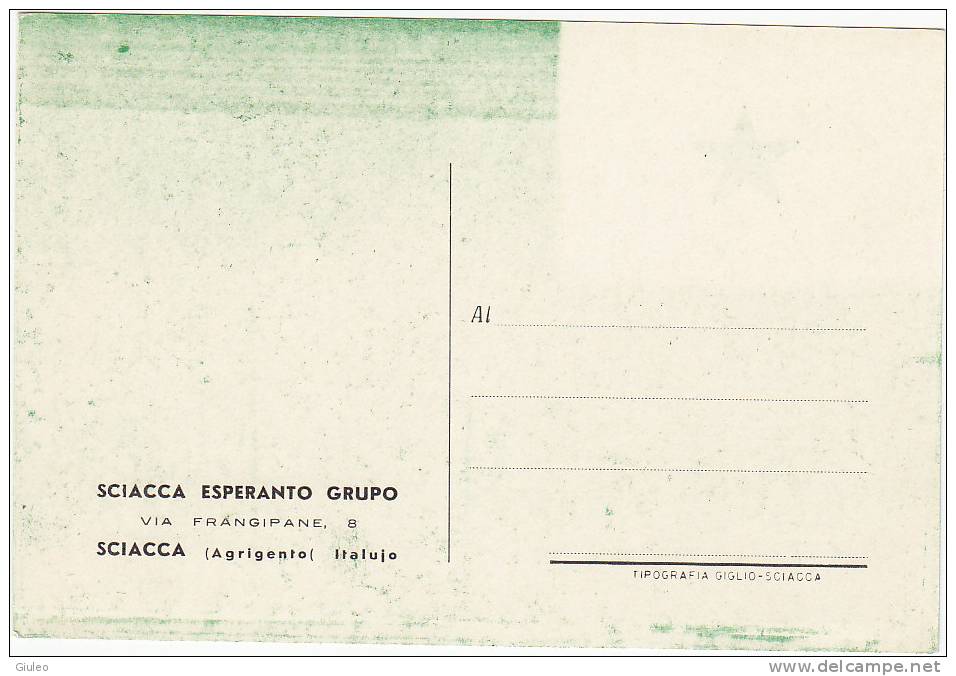 D441- ESPERANTO BANDIERA - FLAG - SCIACCA AGRIGENTO - ITALY - Esperanto