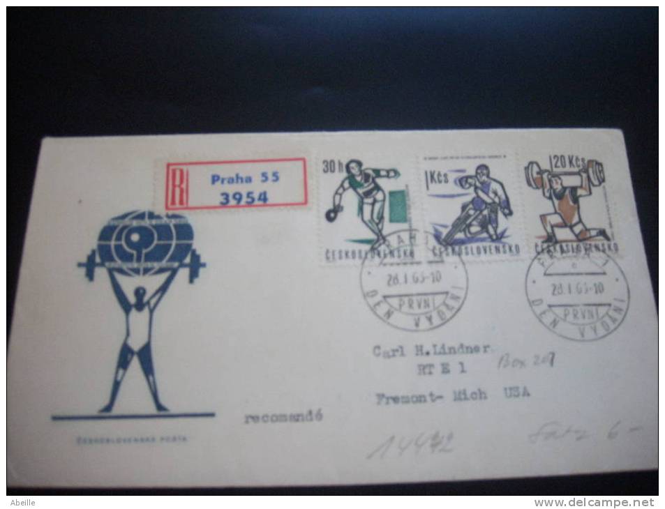 14/442   FDC   CESKOSL. - Moto