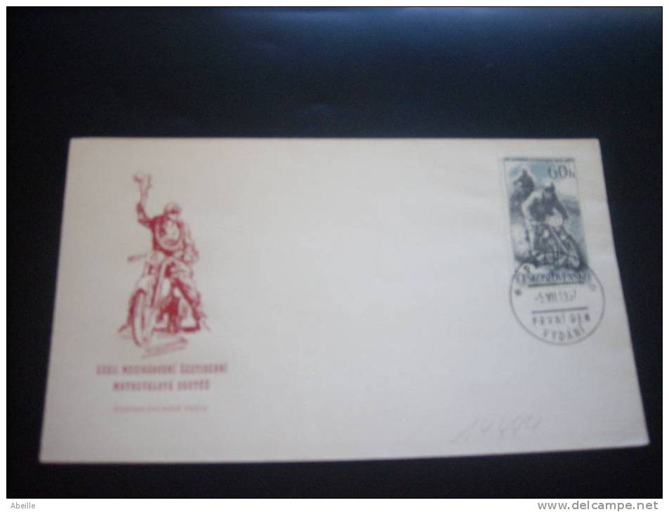 14/444  FDC   CESKOSL. - Motorbikes