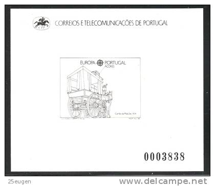 AZORES 1988 EUROPA CEPT  BLACK & WHITE PROOF MNH - 1988