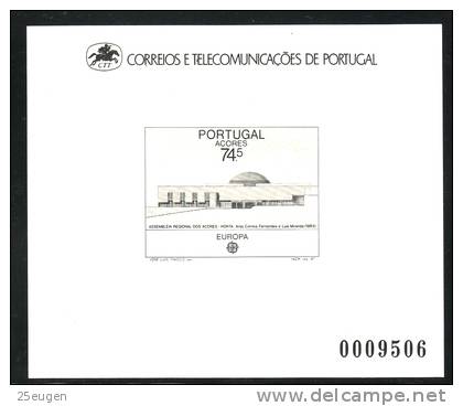 AZORES 1987 EUROPA CEPT  BLACK & WHITE PROOF MNH - 1987