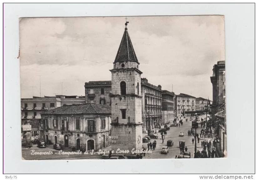 Benevento-campanile Di S. Sofia E Corso Garibaldi - Benevento