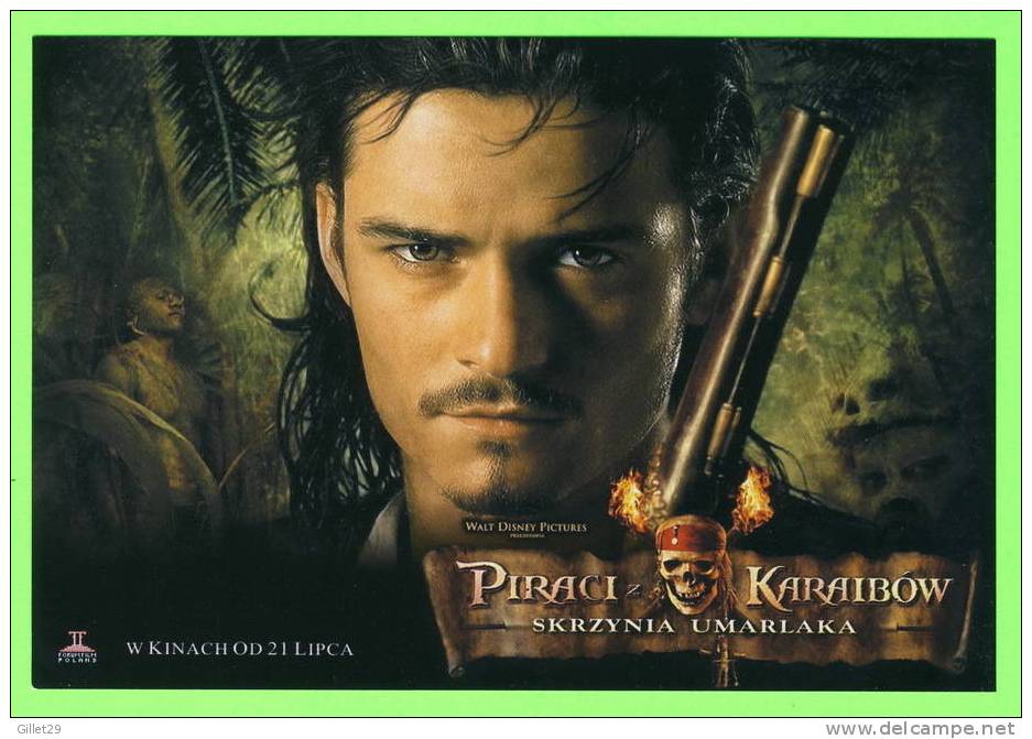 PIRATES DES CARAIBES - PIRATES OF THE CARRIBBEAN - DEAD MAN´S CHEST,2006 - ORLANDO BLOOM - - Affiches Sur Carte