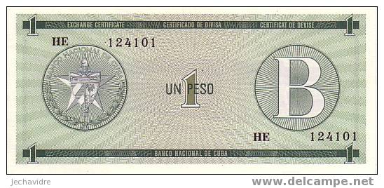CUBA  1 Peso  Non Daté (1985)  Certificat De Devise    Pick FX6    ***** BILLET  NEUF ***** - Cuba