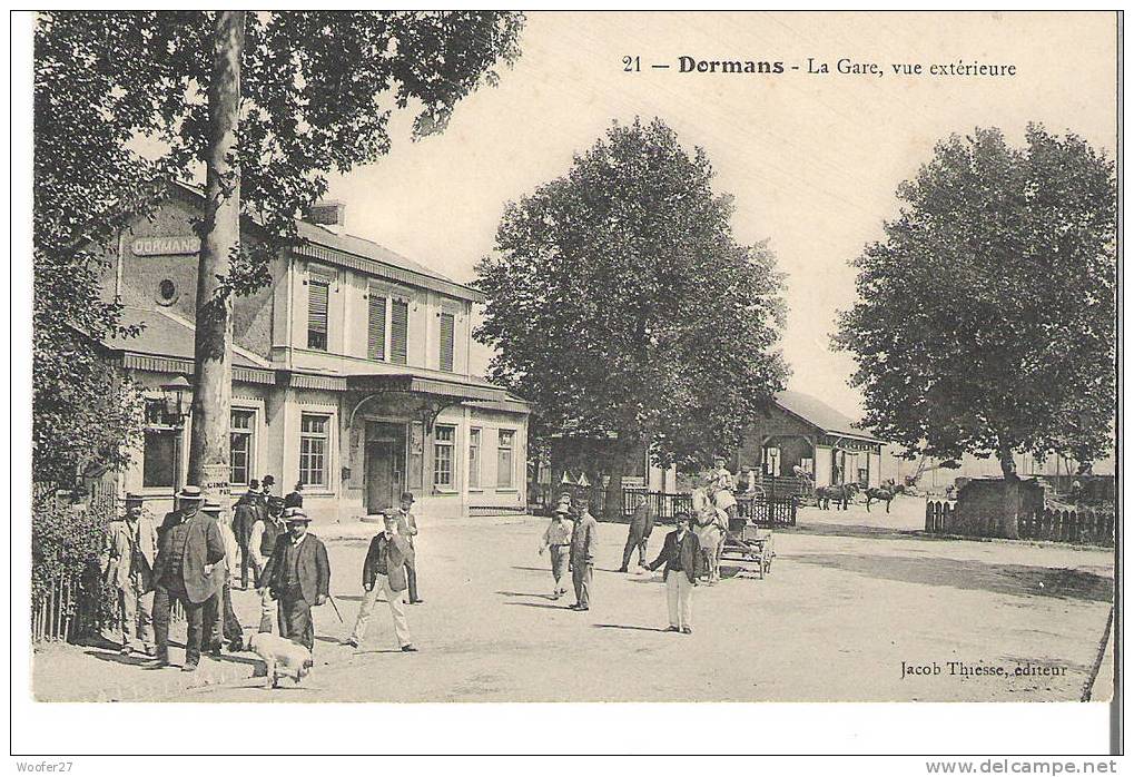 CPA   DORMANS  La Gare  Vue Extérieur - Dormans