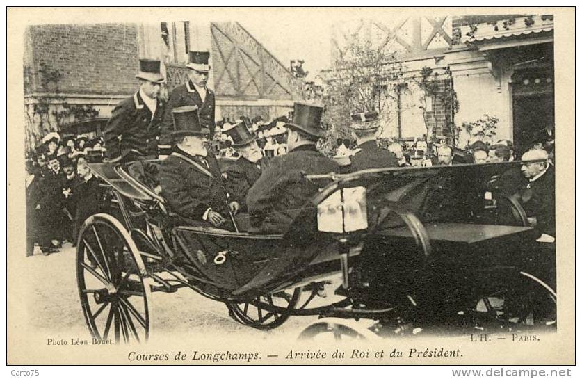 Histoire - Courses De Longchamps - Hippisme - Royauté Edouard VII Et Président Loubet - Attelage - Cochers Métier - Réceptions