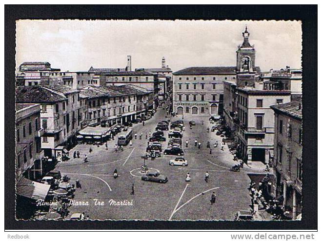 Early Postcard Piazza Tre Martini - Rimini Italy - Ref 359 - Rimini