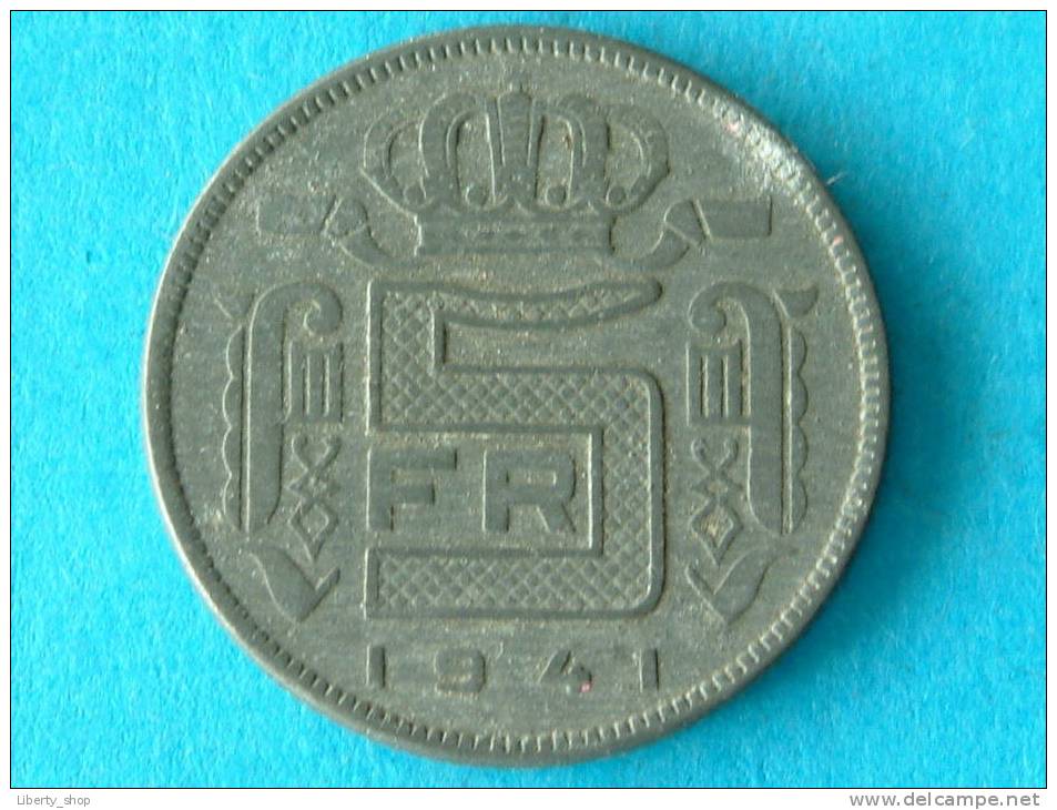 1941 VL - 5 Frank / Type Rau ( Zink ) - ZF ! - 5 Francs