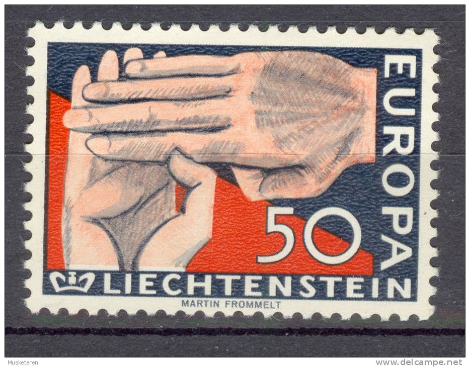 Liechtenstein 1962 Mi. 418 Europa CEPT Two Hands Zwei Hände - Unused Stamps