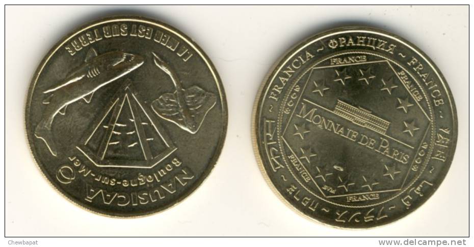 Monnaie De Paris  2008 - Nausicaa - Boulogne Sur Mer - La Mer Est Sur Terre - 2008