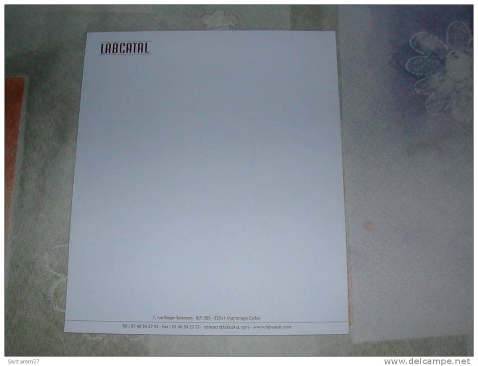 Bloc Notes Publicitaire Advertising Notepad LABCATAL FRANCE - Sonstige & Ohne Zuordnung